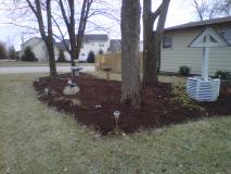 A recent landscaper job in the area