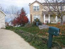 A recent landscaper job in the area