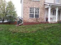 A recent landscaper job in the area