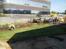 A recent landscaper job in the area