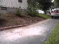 A recent landscaper job in the area