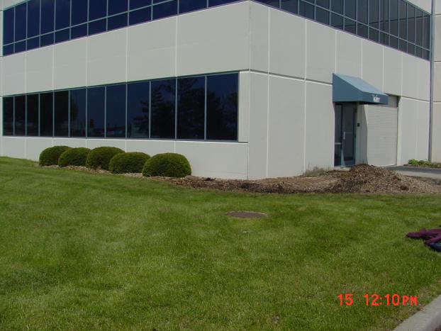 A recent landscaper job in the area