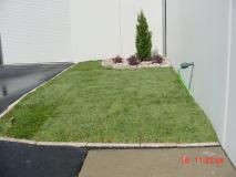 A recent landscaper job in the area