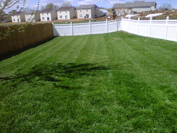 A recent landscaper job in the area