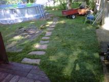 A recent landscaper job in the area
