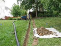 A recent landscaper job in the area