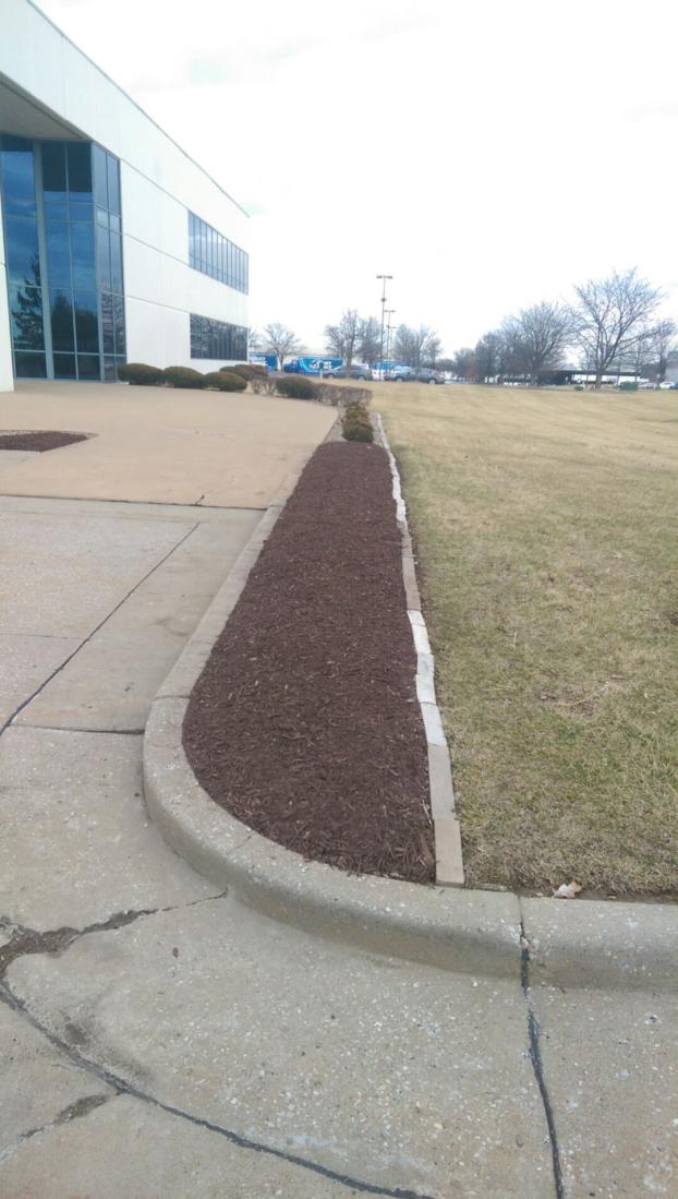 A recent landscaper job in the area